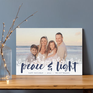Snowy Peace Hanukkah-Foto Feiertagskarte