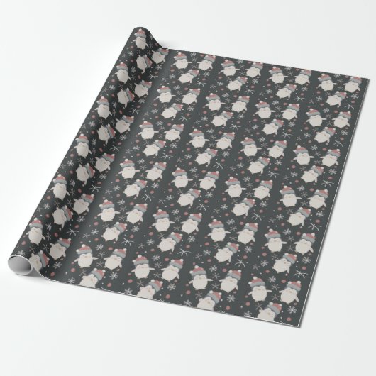 Snowy Penguin Holiday Wrapping Paper Geschenkpapier (Ungerollt)