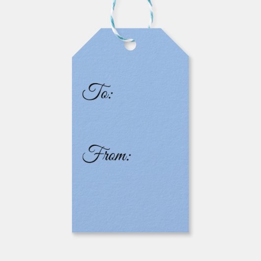 Snowy Penquin Geschenkanhänger (Rückseite)