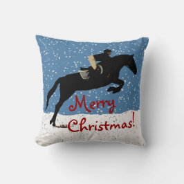 Snowy-Pferdespringendes Weihnachten Kissen