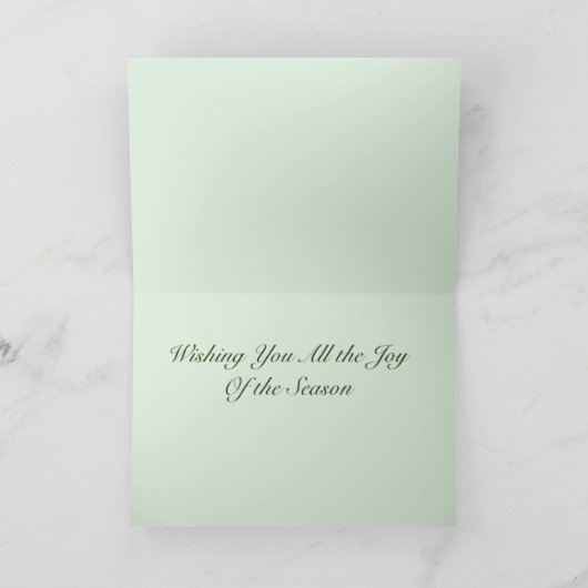 Snowy Pine Branch Weihnachten (Innenseite)