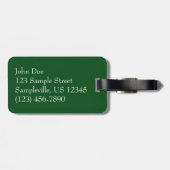 Snowy Pine Cone II Winterlandfotografie Gepäckanhänger (Rückseite horizontal)