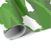 Snowy Pine Forest Geschenkpapier (Rolleneckpunkt)