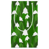 Snowy Pine Forest Kleine Geschenktüte (Vorderseite)