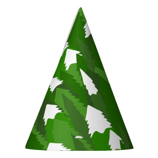 Snowy Pine Forest Partyhütchen (Links)