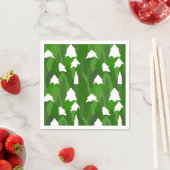 Snowy Pine Forest Serviette (Beispiel)