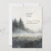 Snowy Pine Forest Weihnachten (Vorderseite)