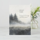 Snowy Pine Forest Weihnachten (Stehend Vorderseite)