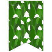 Snowy Pine Forest Wimpelkette (Zweite Fahne)