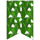 Snowy Pine Forest Wimpelkette (Dritte Fahne)