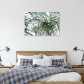 Snowy Pine Needles Winter Nature Fotografy Leinwanddruck (Insitu (Schlafzimmer))