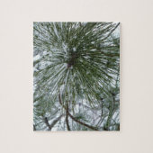 Snowy Pine Needles Winter Nature Fotografy Puzzle (Vertikal)