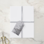 Snowy Pine, Scandinavian Christmas aesthetic Geschenkanhänger (Mit Garn)