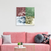 Snowy Pine Wrapped Canvas Leinwanddruck (Insitu (Wohnzimmer))