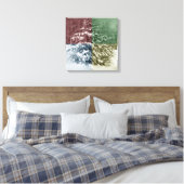 Snowy Pine Wrapped Canvas Leinwanddruck (Insitu (Schlafzimmer))