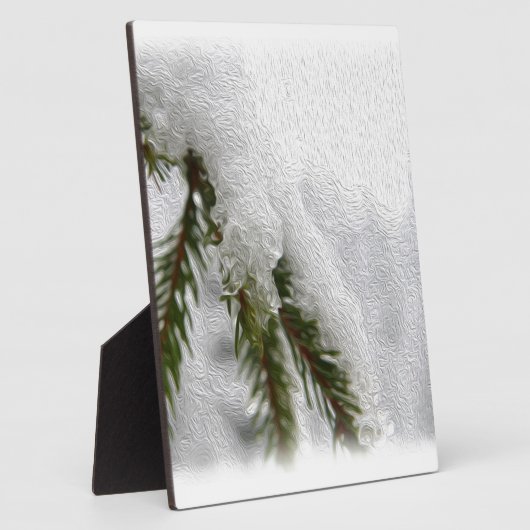 Snowy Pines Fotoplatte (Seite)