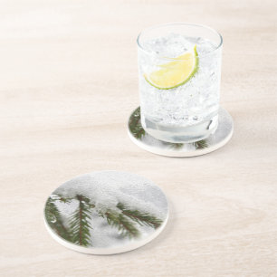 Snowy Pines Getränkeuntersetzer