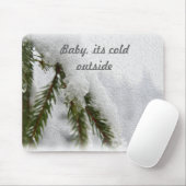 Snowy Pines Mousepad (Mit Mouse)