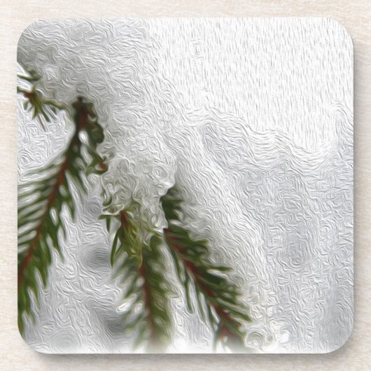 Snowy Pines Untersetzer (Vorderseite)