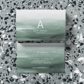 Snowy Pines Watercolor | Visitenkarte