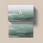 Snowy Pines Watercolor | Visitenkarte