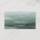 Snowy Pines Watercolor | Visitenkarte (Rückseite)