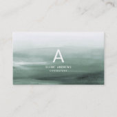 Snowy Pines Watercolor | Visitenkarte (Vorderseite)