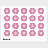 Snowy Pink Sticker (Blatt)