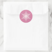 Snowy Pink Sticker (Tasche)