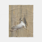 Snowy Plover Stretch Fleecedecke (Vorderseite)