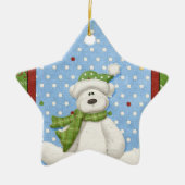 Snowy Polar Bear Ornament (Vorne)