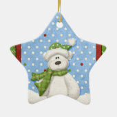 Snowy Polar Bear Ornament (Hinten)