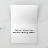 Snowy Portsmouth, NH-Ufergegend Feiertagskarte (Innenseite)