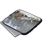 Snowy ravine painting Aquarell Laptopschutzhülle (Vorne Knopf)