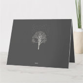 Snowy ravine painting Aquarellkarte Karte (Rückseite)