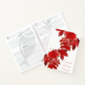 Snowy Red Blätter Holiday Rezept Buch (Innenseite)