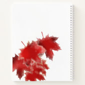 Snowy Red Blätter Holiday Rezept Buch (Rückseite)