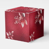 Snowy Red Blätter Weihnachtsfeiertage Geschenkboxe Geschenkschachtel (Vorderseite)