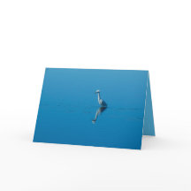 Snowy-Reiher-Gruß-Karte