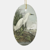 Snowy-Reiher, John Audubon Keramik Ornament (Rechts)