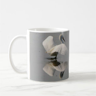 Snowy-Reiher-Vogel-Tanz-Tier-Tier-Tasse Kaffeetasse