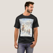 Snowy Reindeer Frolic T-Shirt (Vorne ganz)