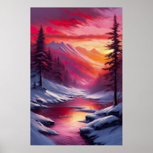 Snowy River und Crimson Skies Poster