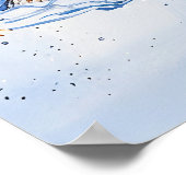 Snowy Riverbank im Winter Havelland Poster (Ecke)