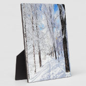 Snowy Road Fotoplatte (Seite)