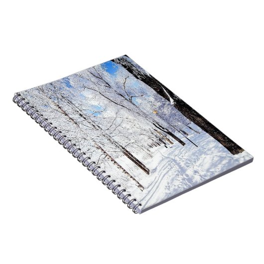 Snowy Road Notizblock (Rechte Seite)