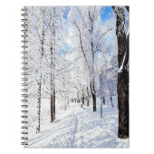Snowy Road Notizblock (Vorderseite)