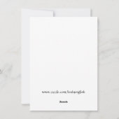 Snowy Road Peace Gedicht Holiday Feiertagskarte (Rückseite)