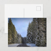 SNOWY ROAD POSTKARTE (Vorne/Hinten)