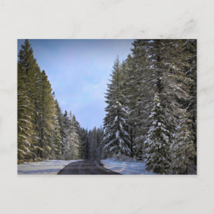 SNOWY ROAD POSTKARTE
